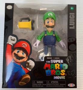New jakks pacific The Super Mario Bros Movie Luigi VHTF Great Cond Damage To Box - Picture 1 of 6