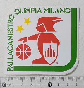 80553 311/tt ADESIVO Vintage - Pallacanestro OLIMPIA MILANO - cm 7 X 8 - Picture 1 of 3