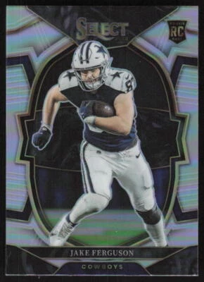 2022 Panini Select Concourse Silver Rookie #87 Jake Ferguson Dallas Cowboys - Image 1 of 2