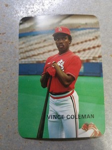 Vince Coleman St Louis Cardinals Rob Broder #36 of 50 Oddball