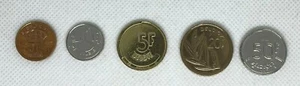 Belgien 5 Münzen-Set Francs Zirkuliert | UNC Belgium coins 1962 - 1993 - Bild 1 von 2