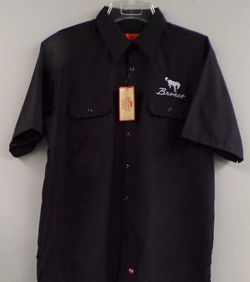 Ford Bronco  Mens Red Kap® SY60 Short Sleeve Solid Ripstop Shirt S-3XL New - Image 1 of 3