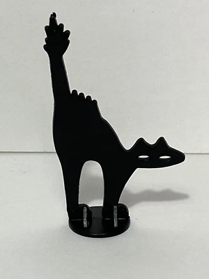 Vintage Green Ghost Game Pet Player Pawn Black Cat - Image 1 of 2