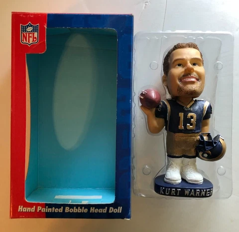 ST.LOUIS RAMS KURT WARNER NFL FOOTBALL VINTAGE BOBBLEHEAD PLAYER DOLL NEW/MINT Cover