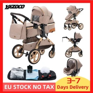 Cochecito Bebé 3 en 1 de Lujo – Carrito con Chasis Aluminio, Set Completo - Imagen 1 de 30