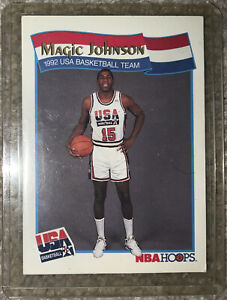 Magic Johnson, USA 15-Card #54 (NBA Hoops/McDonald's, 1991)