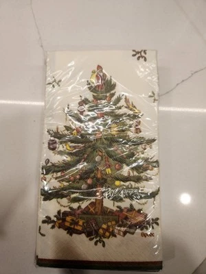 New In Package Spode Christmas Tree 16 3-Ply Paper Napkins Made In USA - Image 1 of 4