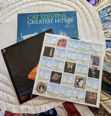 Vintage 1975 - Cat Stevens Greatest Hits - A&M Records vinyl LP + POSTER VG/ VG+ - Image 1 of 4