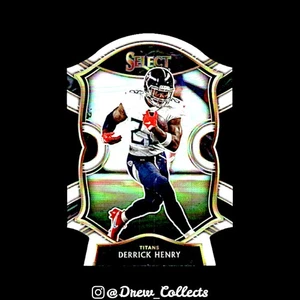 2020 Panini Select #41 Derrick Henry White Prizm Die Cut - Bild 1 von 2