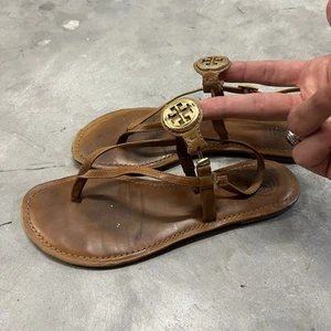 Sandalias Tory Burch Ali de cuero para mujer talla 8 M - Imagen 1 de 5