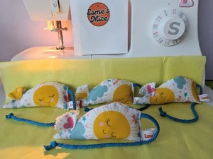 Pack of 3 Summer designs 🌞🐭Esme's Mice Organic Catnip Toys for Cats £10.99 - Picture 1 of 9