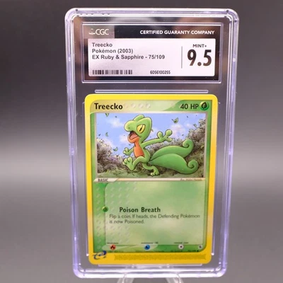 CGC 9.5 Treecko 75/109 EX Ruby & Sapphire 2003 Pokemon Card - Image 1 of 3