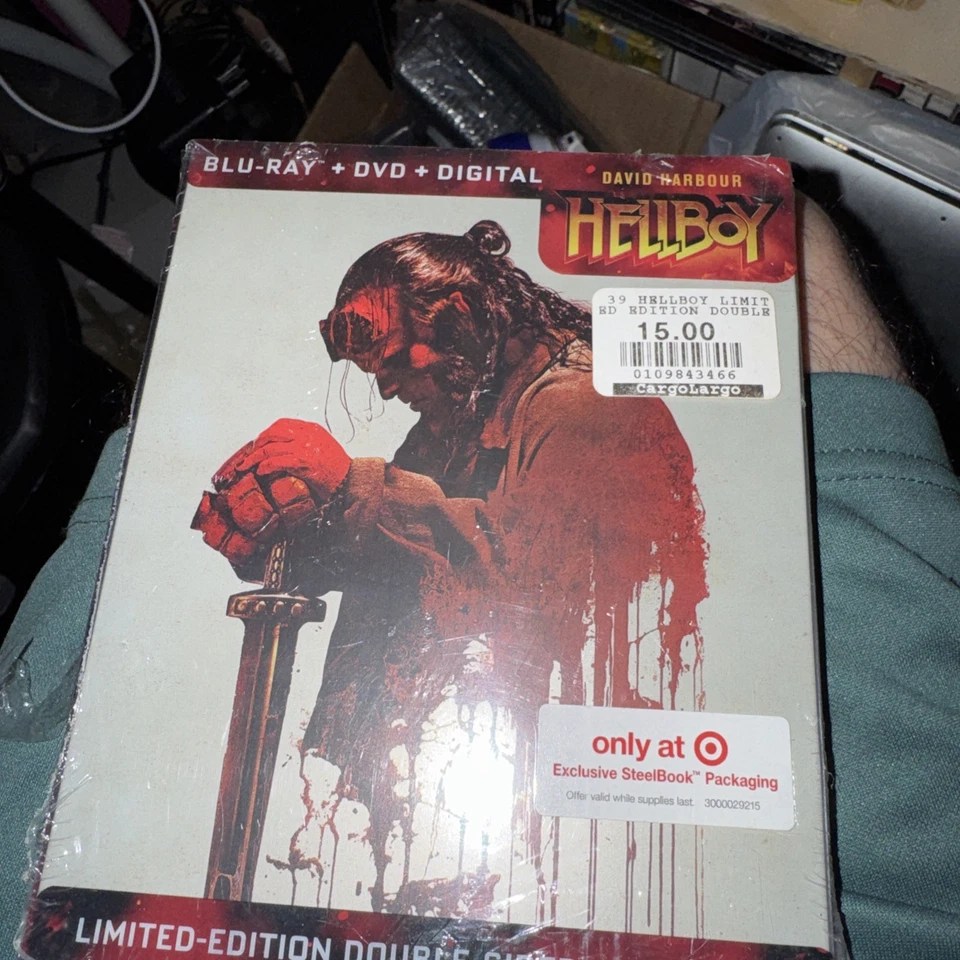 Hellboy (Blu-ray/DVD, 2019) LIMITED EDITION DOUBLE SIDED STEELBOOK  NEW & SEALED - Image 1 of 2