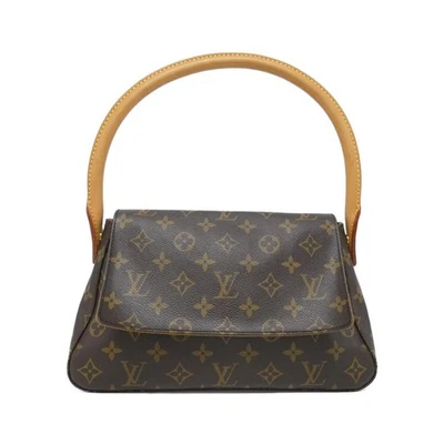 Autêntica bolsa de ombro LOUIS VUITTON monograma mini looping M51147 #260-007-8... - Imagem 1 de 4