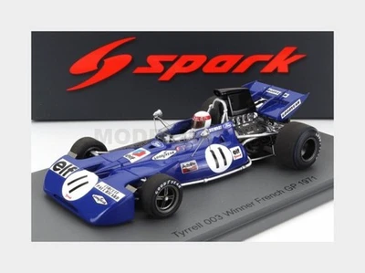 SPARK-MODEL S7232 TYRRELL - F1 003 N 11 WINNER FRANCE GP 1971 J.STEWART - BLUE - - Immagine 1 di 2