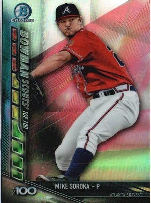 2017 Bowman Chrome #BSU-MS Mike Soroka Bowman Scouts' Updates - Image 1 of 2