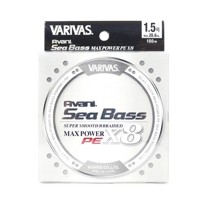 Lubina Varivas P.E Line Max Power X8 plateada 150 m P.E 1,5 28,6 lb (5776) Foto 1 de 4