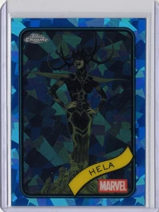2025 Topps Chrome Marvel Sapphire Hela #79 - Picture 1 of 2