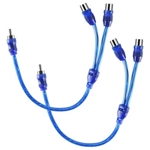2X Adattatore Phono Y Splitter 1 a 2 Connettori Auto Fem2472 - Afbeelding 1 van 1