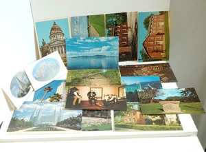 Lot of 14 Vintage RPPC Postcard Ephemera 1960-70 LDS Mormon Nauvoo Utah Temple - Picture 1 of 14