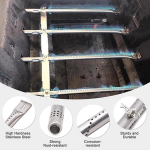 4 Pieces Grill Burner Tubes BBQ Replacement Parts for Camping Cooking Travel - Picture 1 of 7