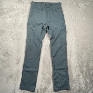 prAna Pants Mens 28x32 Gray Slim Fit Ripstop Hiking Outdoor Zip Pocket Travel - Picture 1 of 6