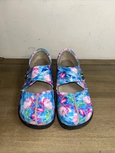 Alegria PG Lites Mary Jane Floral & Blue Leather KAI-392 EU-39 US-8,5-9 - Bild 1 von 9