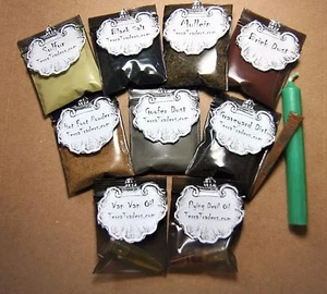 Kit Hoodoo Hierbas Polvos Hechizos Tumba Suciedad Brujería Wicca - Imagen 1 de 10