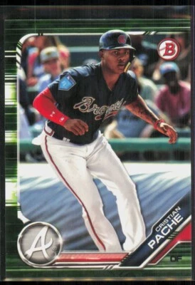 2019 Bowman Prospects Camo Cristian Pache Atlanta Braves #BP-62 - Image 1 of 2