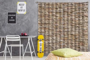 3D Old Brick Style G8168 Photo Blockout Curtain Fabric Window Erin 2023 - Picture 1 of 7