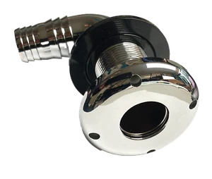 Elbow thru-hull 90 degree chrome - 1" / 25mm - Picture 1 of 2
