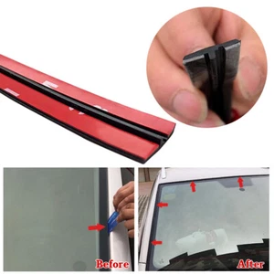 Car Rear Windshield Window Trim Edge Moulding Rubber Weatherstrip Seal Strip 3M - Picture 1 of 12