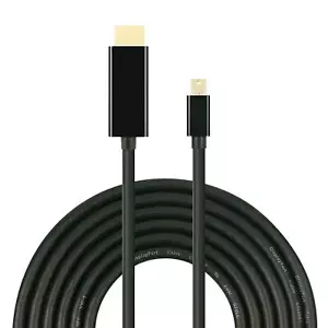 6 FT Mini Display Port DP to HDMI Adapter Cable Dell HP Lenovo Macbook Surface - Picture 1 of 4