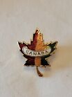 Vintage Canada Maple Leaf Pin, Enamel