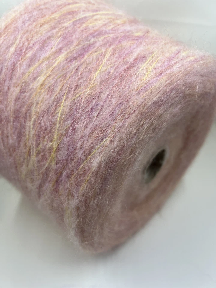 Kid Mohair Cone Yarn  30/10/30/30% Kid Mohair/WV/PA/PC, per 100g (3.52oz) - Image 1 of 4