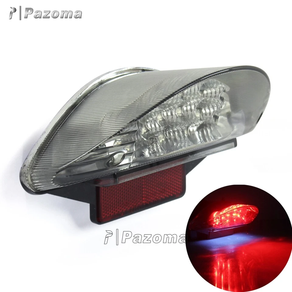 Luz trasera LED para matrícula con reflector 12V para BMW F650 F800 R1200 GS Foto 1 de 4