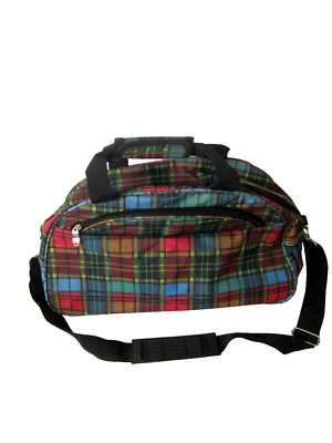 Sydney Love Travel Tote/Duffle Bag Sydney To Go Plaid Multicolor - In Mint - Image 1 of 4