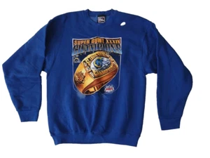 Vintage 2000 St Louis Rams Sweatshirt Mens Large Blue NFL Superbowl Champions - Picture 1 of 7