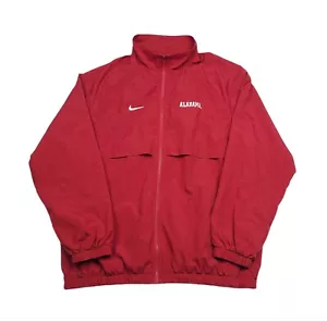 Vintage Alabama Crimson Tide NIKE Windbreaker Jacket Mens Large Swoosh Y2K Saban - Picture 1 of 13