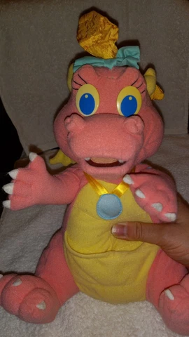 Dragon Tales Hasbro PINK Cassie Dragon Plush Stuffed Animal Playskool 12" 1999 Cover