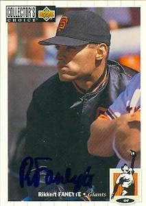 Rikkert Faneyte autographed Baseball Card (Giants) 1993 Upper Deck CC #97