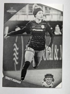 2022 Parkside NWSL #30 TRINITY RODMAN Black & White Parallel Spirit QTY