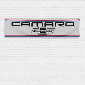 Bandera para Chevrolet Camaro Enthusiast 2x8 ft Corvette Chevy Car Truck Banner - Imagen 1 de 1