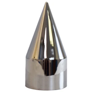 UP 10770B - 1.5x4.25 Chrome Plastic Spike Push-On Lug Nut Cover (Sold As Each) - Picture 1 of 3