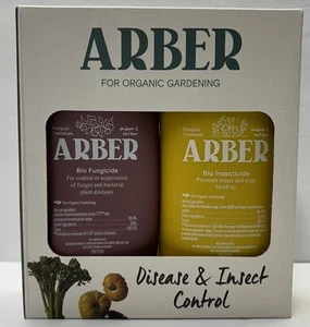Arber Organic Gardening Bio Fungicide & Insecticide 8oz Concentrate Starter Set - Picture 1 of 8