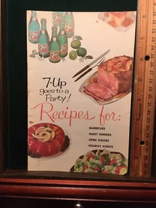 Vintage Recipes Cookbook 1961 7-Up Goes To A Party Cooking With Soda Looks Fun - Picture 1 of 6