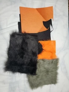 Felt And Fur Fabric Adhesive Sheets sticky Sheets Velvet Sheet 6 Pieces - Picture 1 of 5
