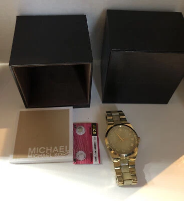 MICHAEL KORS Lady Watch MK-6152 Gold 7” Band Circumference - Image 1 of 4
