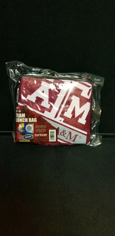 Forever Collectibles Texas A & M Insulated Lunch Bag College Football NEW Cover