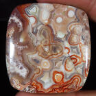 Top Natural Crazy Lace Agate Cushion Shape Gemstone 83.30 Ct 37X39x5 Mm Sp_577